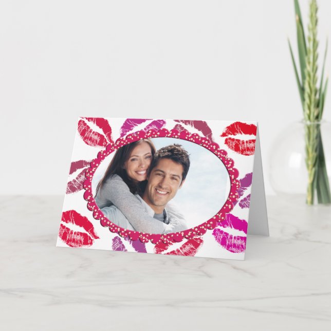 Festiva Tarjeta de Foto de San Valentín (Anverso)