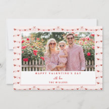 Tarjeta de Foto de San Valentín Corazones Capricho