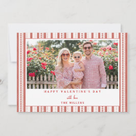 Festiva Tarjeta de Foto de San Valentín Corazones Capricho