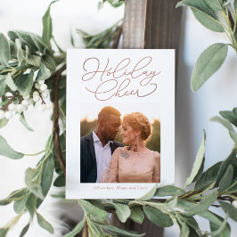 Festiva Tarjeta de Foto de Vacaciones de COLOR EDITABLE Me