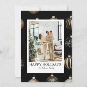 Festiva Tarjeta de foto de vacaciones de familia feliz mod