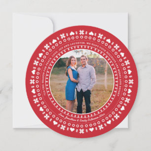 Festiva Tarjeta de foto de vacaciones nórdicas