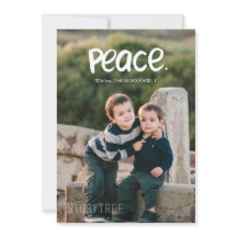 Tarjeta de Foto de Vacaciones | Paz