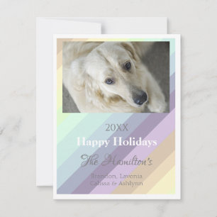 Festiva Tarjeta de Foto en Pastel Mixto - HAMbyWG