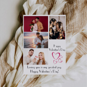 Festiva Tarjeta de Foto Feliz Día de San Valentín
