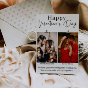 Festiva Tarjeta de Foto Feliz Día de San Valentín
