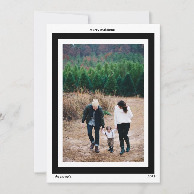 FESTIVA TARJETA DE FOTO NAVIDEÑA (Anverso)