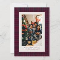 Tarjeta de foto navideña con estampado de dientes 