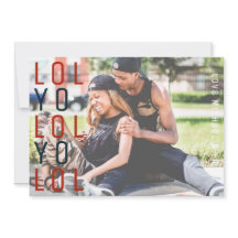 TARJETA DE FOTO navideña moderna LOL not Ho