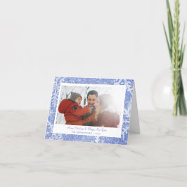 Festiva Tarjeta de foto navideña para personalizado Snowfl