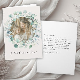 Festiva Tarjeta de Foto Personalizada para Mamá Día de la 