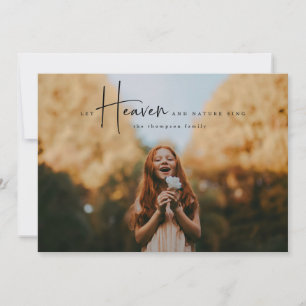 Festiva Tarjeta de foto religiosa mínima para festividades