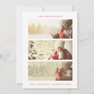 Festiva TARJETA DE FOTOGRAFÍA DE VACACIONES   Navidades ro
