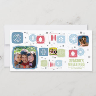 Festiva Tarjeta de fotografía Swizzle Stick Christmas