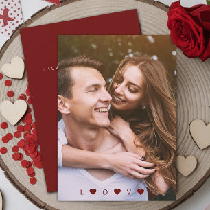 Festiva Tarjeta de Fotos de AMOR del Día de San Valentín