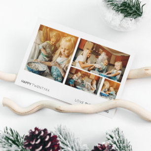 Festiva TARJETA DE FOTOS DE AÑO NUEVO   Fotos Mínimas Mode
