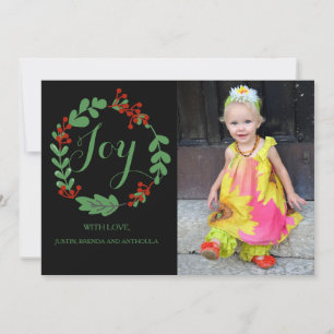 Festiva Tarjeta de Fotos de Deseos Navideños