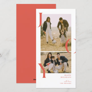 Festiva Tarjeta de fotos de vacaciones collage Minimalism 