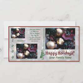 Festiva Tarjeta de fotos Happy Holidays Photo Card (3) - U