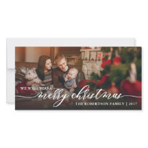 Tarjeta de fotos navideña de Feliz Festividad