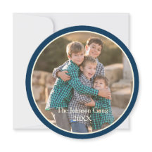 Tarjeta de fotos navideña Santa Pirate con delfine