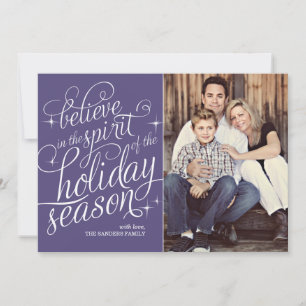 Festiva Tarjeta de Fotos Navideñas con Letra Mayúscula Bri