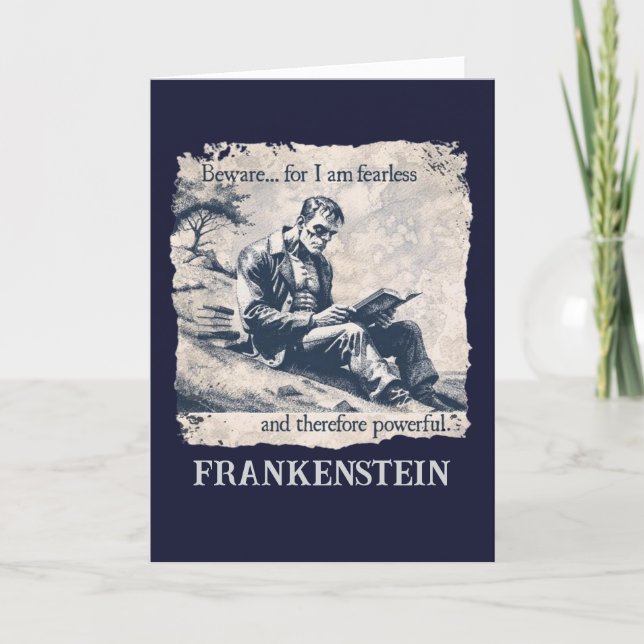 Festiva Tarjeta de Frankenstein (Anverso)