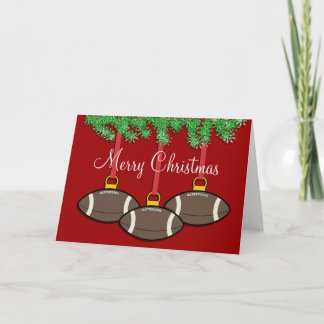 Festiva Tarjeta de fútbol para navidades