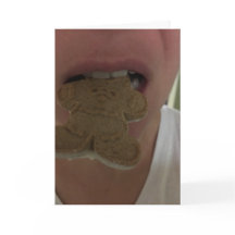 tarjeta de galletas de pan de jengibre