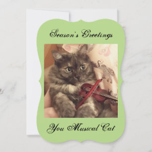 Festiva Tarjeta de Gatos Musicales de Cumpleaños por RoseW