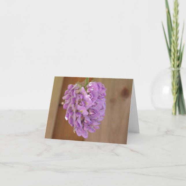 Festiva Tarjeta de glicinia americana (Wisteria frutescens (Anverso)