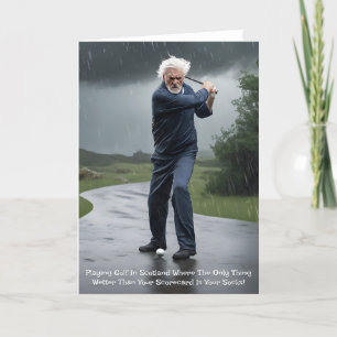 Festiva Tarjeta de golf Scottish Golfer