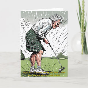 Festiva Tarjeta de golf Scottish Golfer