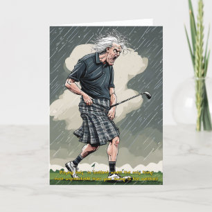 Festiva Tarjeta de golf Scottish Golfer
