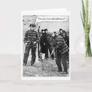 Festiva Tarjeta de golf Vintage