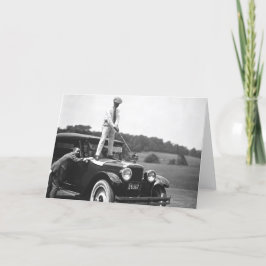 Festiva Tarjeta de golf Vintage