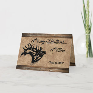 Festiva Tarjeta de graduación de alce de toro