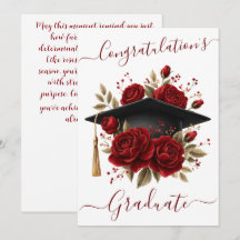 Tarjeta de Graduación Floral