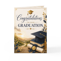 Tarjeta de graduación guiada por la gracia