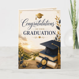 Festiva Tarjeta de graduación guiada por la gracia