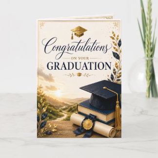 Festiva Tarjeta de graduación guiada por la gracia
