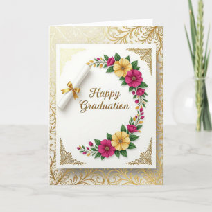 Festiva Tarjeta de graduación, tarjeta de graduado, Gradua