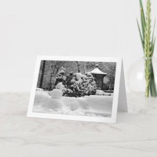 Festiva TARJETA DE GREETING DE Philadelphia Snowman