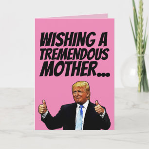 FESTIVA TARJETA DE GREETING DEL DÍA DE LA MADRE TRUMP