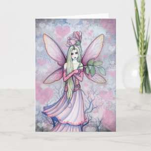 Festiva Tarjeta de Hada de San Valentín por Molly Harrison