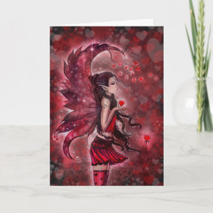 Festiva Tarjeta de Hada del Día de San Valentín de Corazon