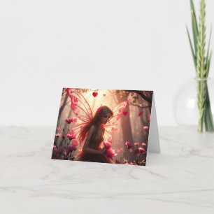 Festiva Tarjeta de hada romántica delicada y hermosa
