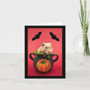 Festiva Tarjeta de Halloween Feliz Hammie