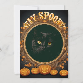 Festiva Tarjeta de Halloween. ¡Mantén lo espeluznante!