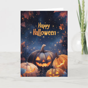 Festiva Tarjeta de Halloween, Tarjeta Feliz Halloween, Hal